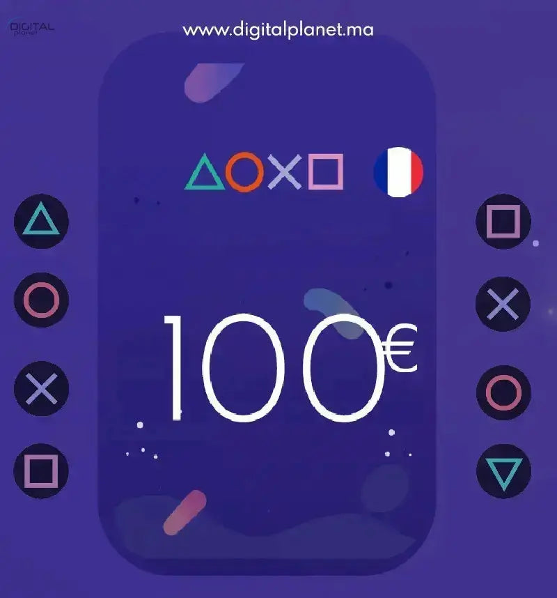 100 EURO CARTE SOLDE PSN ( COMPTE ) DIGITALPLANET