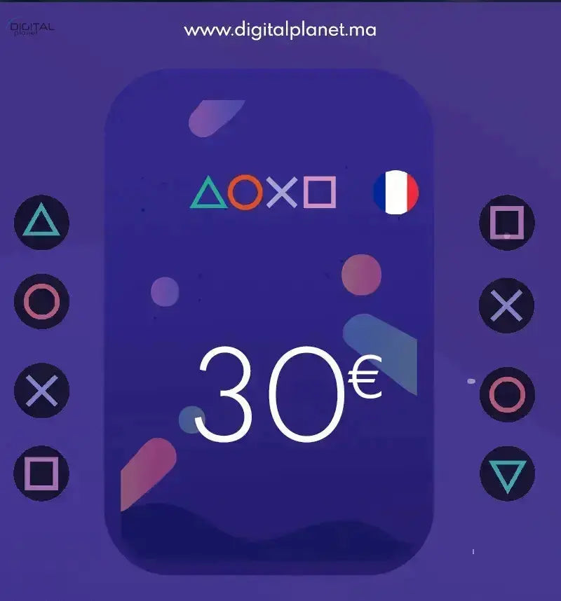 30 EURO CARTE SOLDE PSN ( COMPTE ) DIGITALPLANET